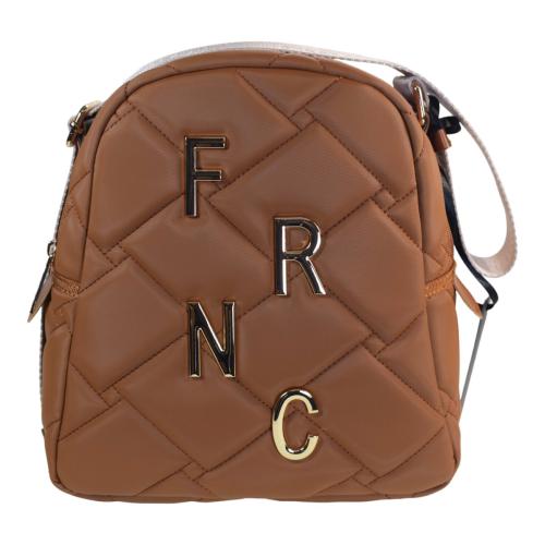 FRNC FRANCESCO Τσάντα Γυναικεία Πλάτης-Backpack Ώμου 4823 TB Ταμπά